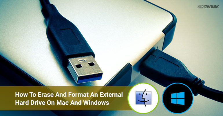 how to reformat a mac formatted external drive for windows