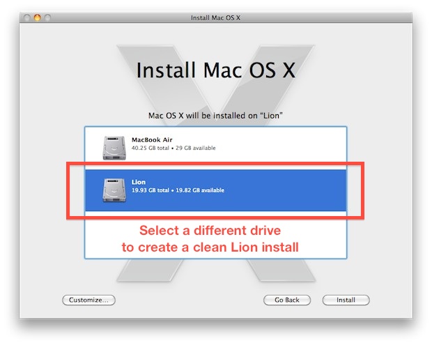 how to download osx lion for clean install